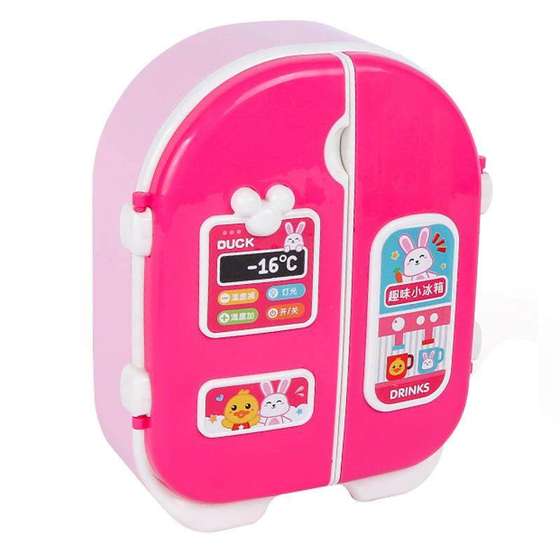 现货速发儿童会说话双开门大号冰箱益智过家家迷你厨房孩套装玩具