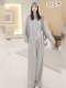 Mijie 2025 Autumn New Stylish and Youthful Gray Casual Suit for Women, Fashionable and Loose-Fitting, Slimming Two-Piece Set