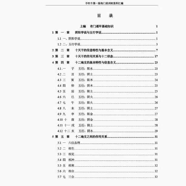 No Exaggeration about Qi Men Dun Jia: 690 Pages of Detailed and Comprehensive Qi Men Teaching Materials, Literary Extracts, and Literature Resources