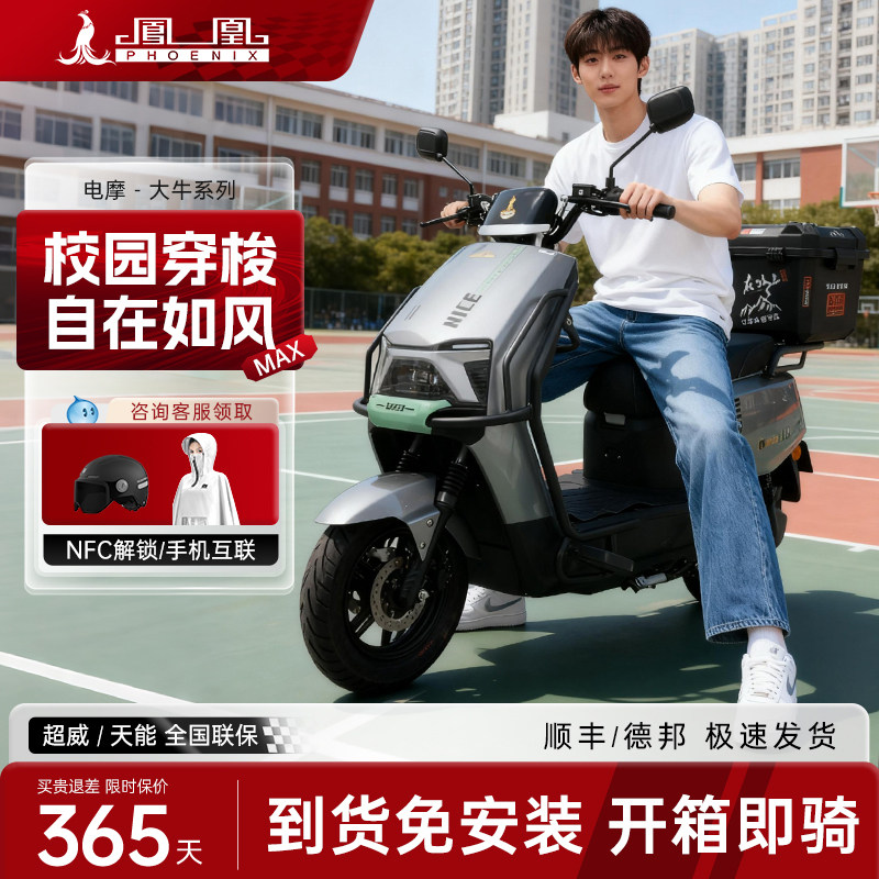 Phoenix High-Speed Electric Motorcycle 2025 New Model Electric Vehicle for Adults and Students, Cargo-Carrying, Ultra-Long Range, Smart Electric Motorcycle