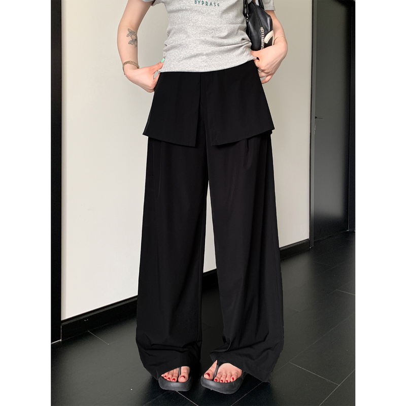 Prase Lu Lulu【Air Conditioning Curtain Pants】Summer Slimming Versatile Quick-Drying Casual Pants for Slightly Chubby Figures Prase Lu Lulu【Air Conditioning Curtain Pants】Summer Slimming Versatile Quick-Drying Casual Pants for Slightly Chubby Figures