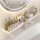 Home Bathroom Mirror Shelf, Wall-Mounted Faucet Storage Rack for Washbasin, No-Drill Sink Organizer