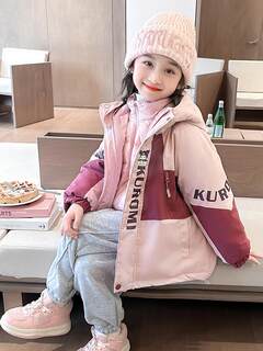 Girls' down jacket winter 2025 new baby lightweight liner removable jacket three-in-one thickened jacket
