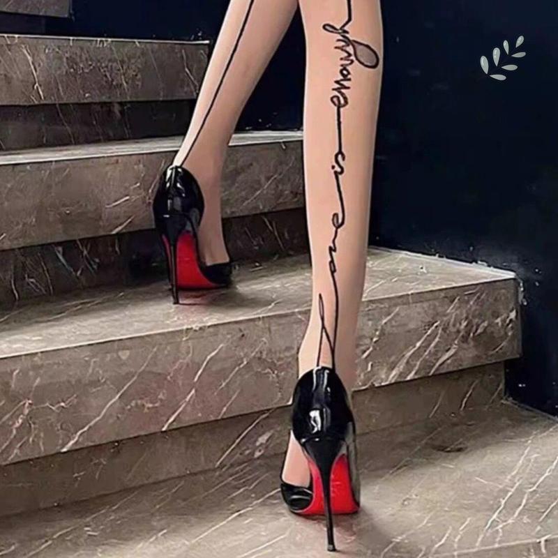 High Heels for Bed Flirting, Disposable Mature High Heels, Sexy Women's Black Pure Desire Stiletto Heels, Versatile Red-Soled Shoes
