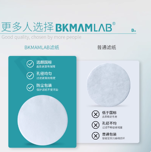 比克曼生物定性滤纸定量滤纸中速慢速快速实验室检测机油滤纸棉质