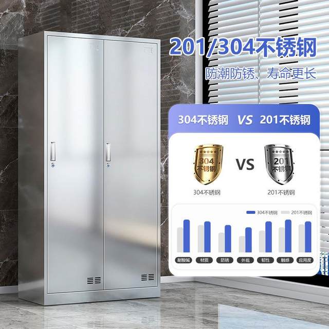 304 stainless steel locker dust-free purification workshop wardrobe gym storage cabinet bathroom storage cabinet manufacturer
