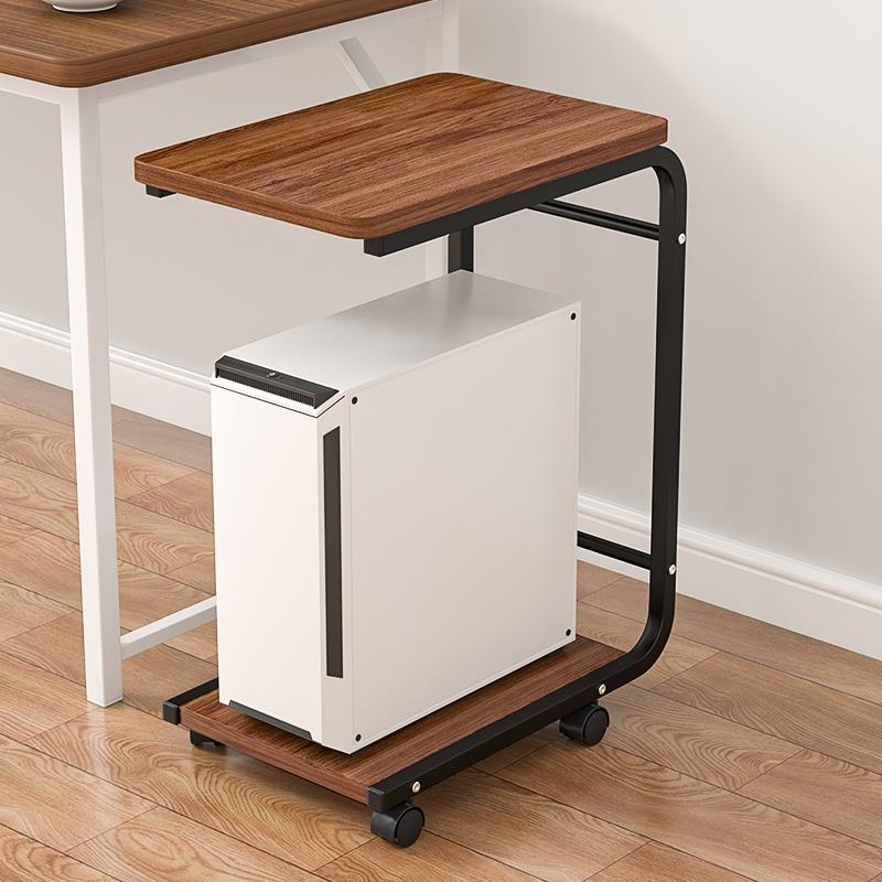 German imported desktop computer host bracket with pulley main chassis base removable integrated storage rack