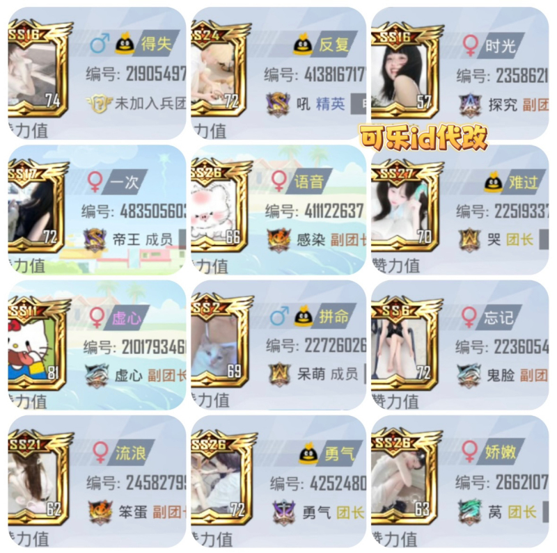 Peace Elite Common High-Quality Two-Character Common Phrases, Quick Two-Character Name Change, Blind Box, Common Two-Character Name Change for Pubg