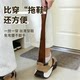 Solid Wood Long-Handled Shoehorn for Home Use, a Shoe-Wearing Aid for Pregnant Women, Extended Handle Shoe Lifter for Elderly People to Put on Shoes Without Bending over
