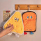Cute Hanging Hand Towel, Absorbent and Thickened, Cartoon Hand Towel for Bathroom, Small Square Towel for Washing Hands, Kitchen Cleaning Cloth