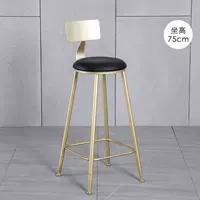 Одно поколение 75 -см золотое кресло+черная кожа