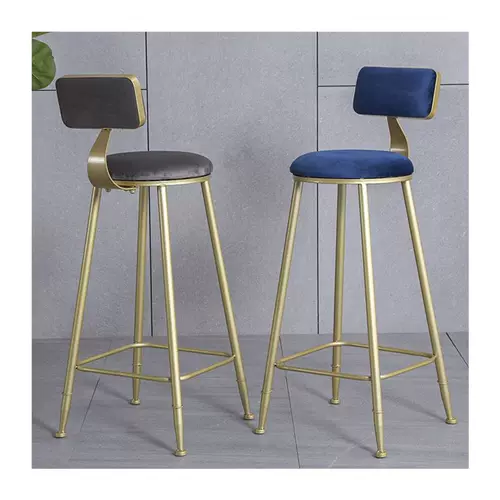 Северный бар стул Iron ins ins home clearance Golden Bar Net Back Back Tall Stool Bar Стул