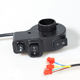 Electric car three-in-one left switch button assembly tricycle battery car headlight horn steering combination accessories