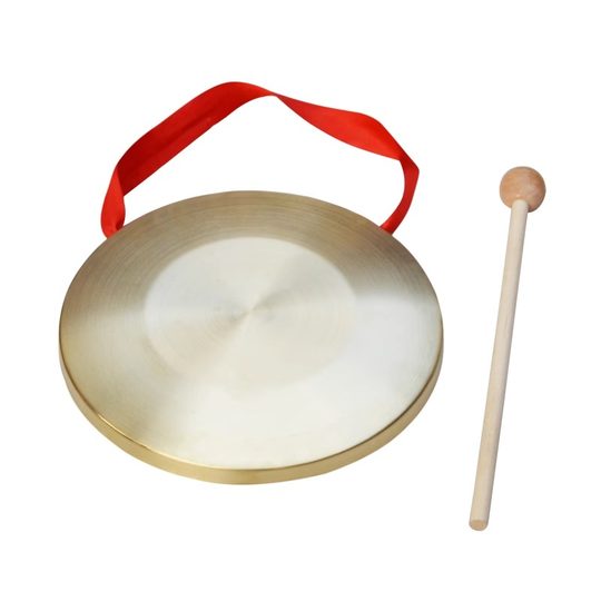 铜锣纯铜三句半表演道具大小锣鼓镲全套打击乐器敲锣打鼓锣锤套装