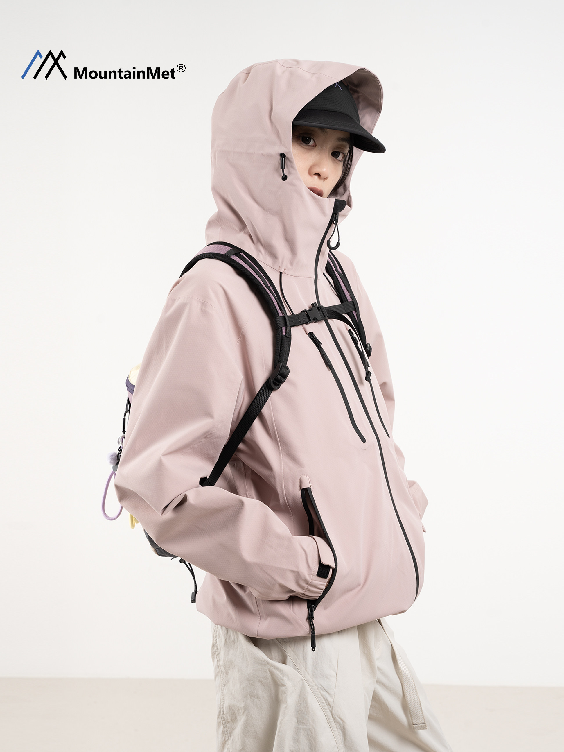 Mountainmet Outdoor Hardshell Jacket Mountaineering Sports Sichuan-West Hiking Windproof and Rainproof Jacket