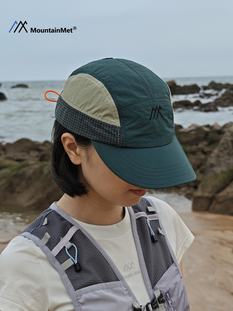 Mointainmet Mountain-Style Outdoor Quick-Drying Color-Blocked Baseball Cap Workwear Trendy Hiking Sun Protection Baseball Cap for Men and Women