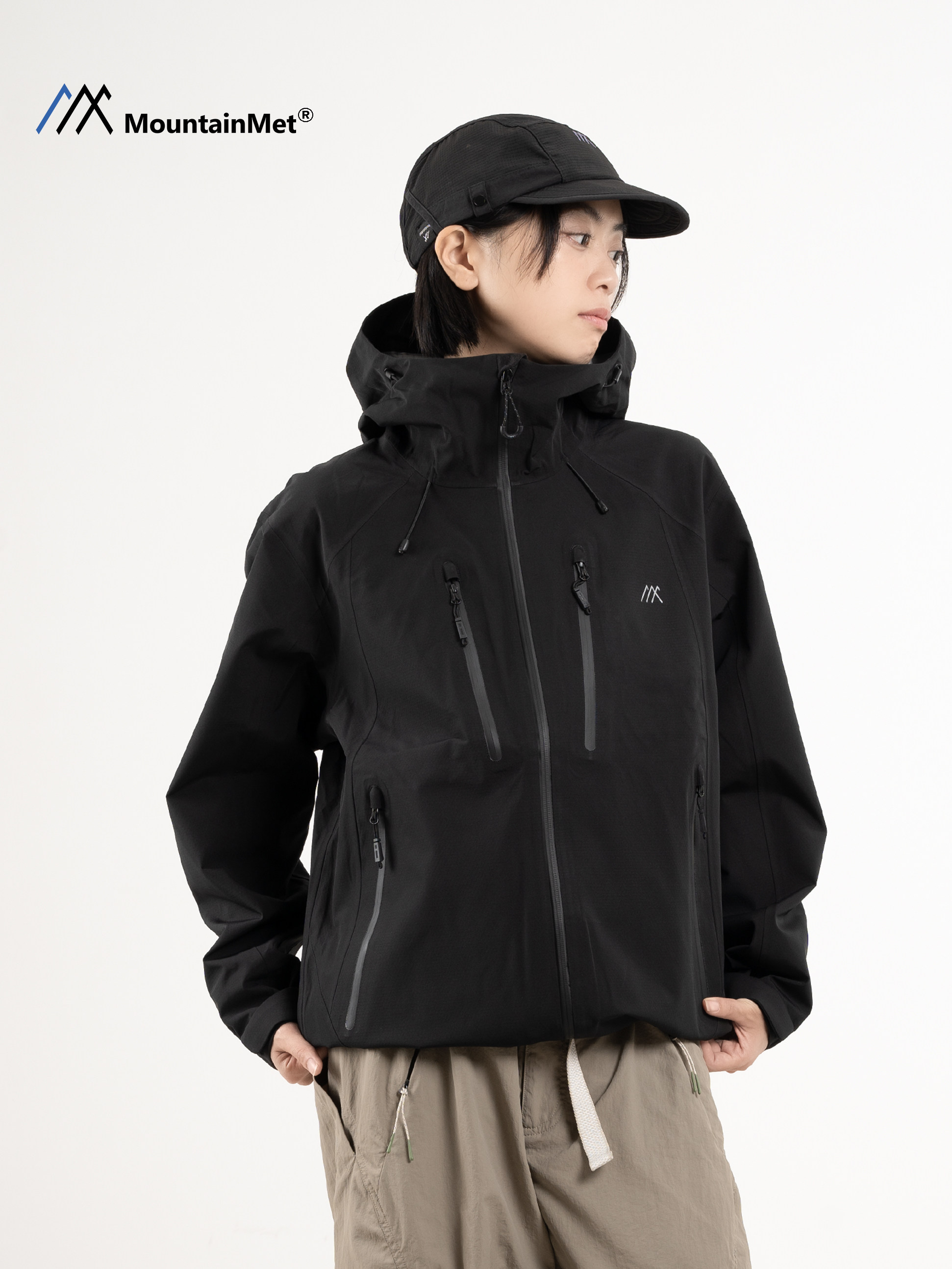 Mountainmet Outdoor Hardshell Jacket Mountaineering Sports Sichuan-West Hiking Windproof and Rainproof Jacket