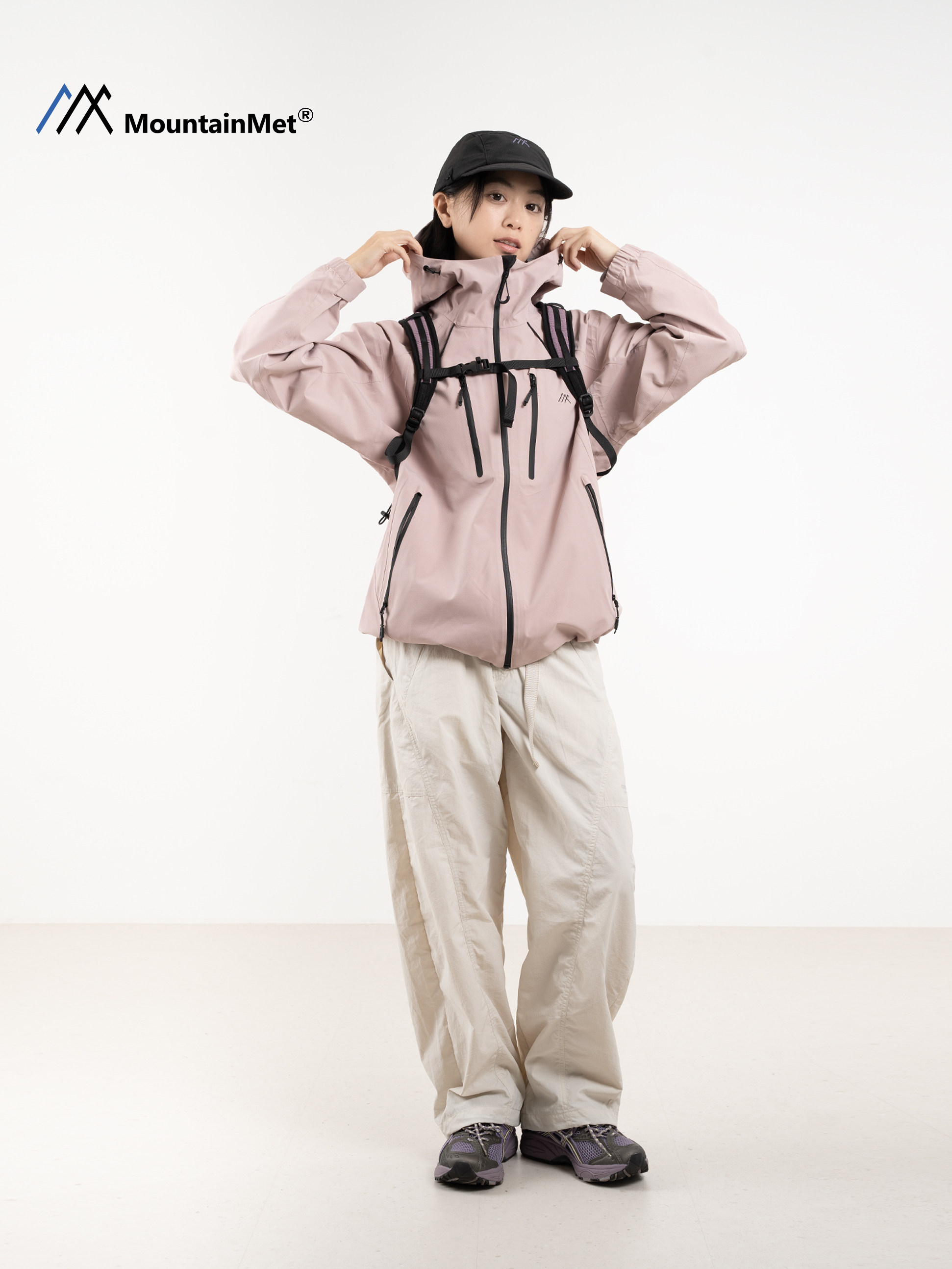 Mountainmet Outdoor Hardshell Jacket Mountaineering Sports Sichuan-West Hiking Windproof and Rainproof Jacket