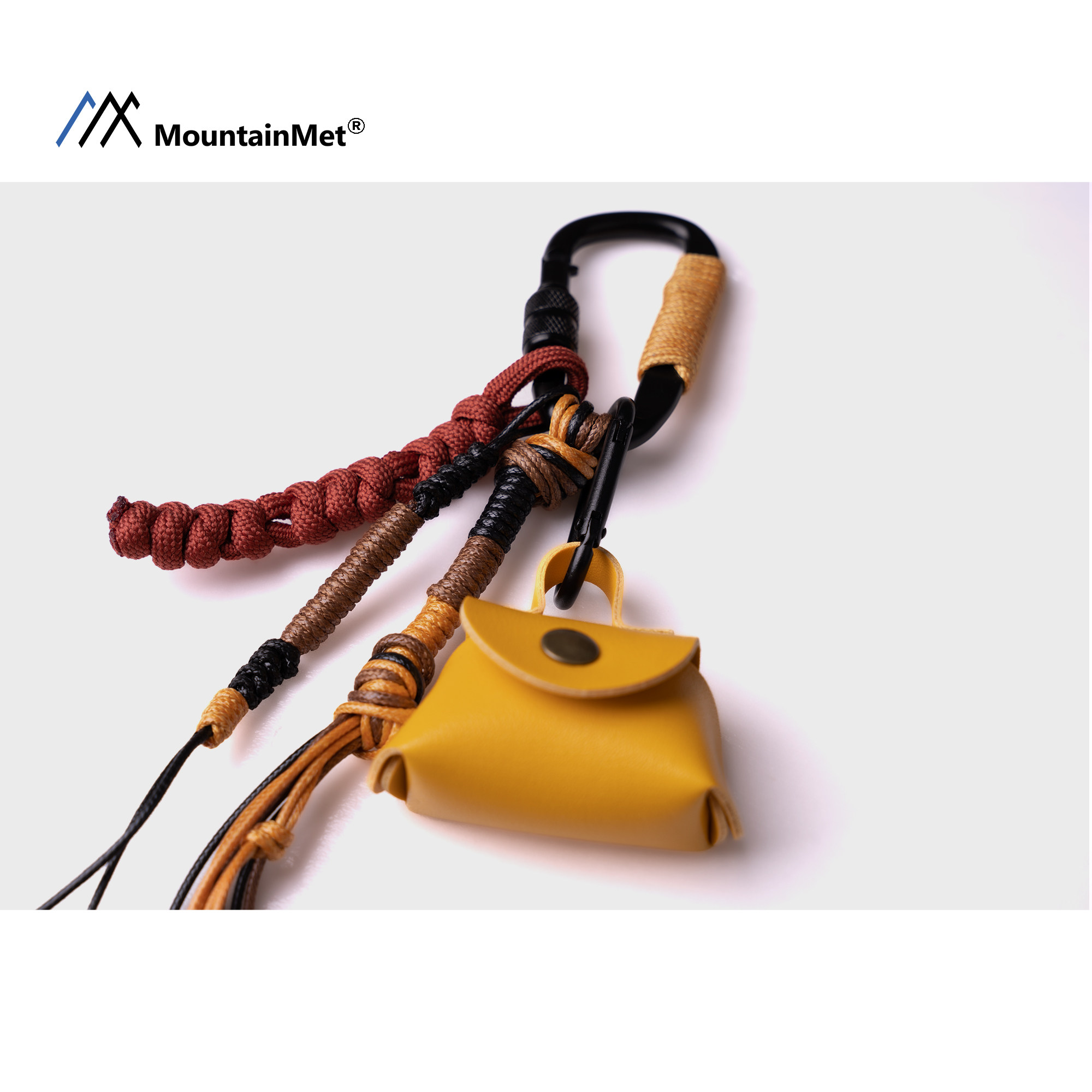 Mountainmet Outdoor Climbing Rope Woven Pendant Multifunctional Keychain Pendant Retro Bag Pendant