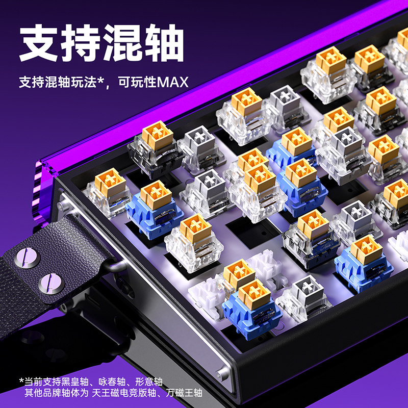 Wolf Spider Hero68He Magnetic Axis Keyboard for Gaming, Fps, Universal Wired Rt0.01 High-Performance Light Box Emergency Stop