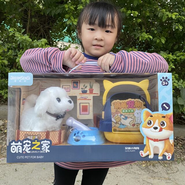 Cat, Bunny, Dog, Bark When Walking, Simulated Boy and Girl Play House, 61 Toy, Electric Velvet Toy