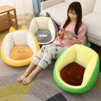 Tatami futon cushion japanese-style home living room bedroom bay window sofa chair floor sitting on the ground lazy person sitting on the post
