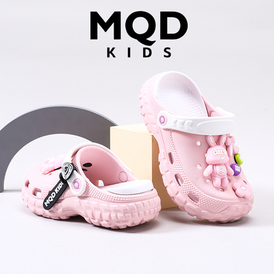 Mqd Kidsren's Clogs Summer New Style Velcro Sandals Boys' Sandals Home Non-Slip Soft-Soled Girls' Slippers — 1