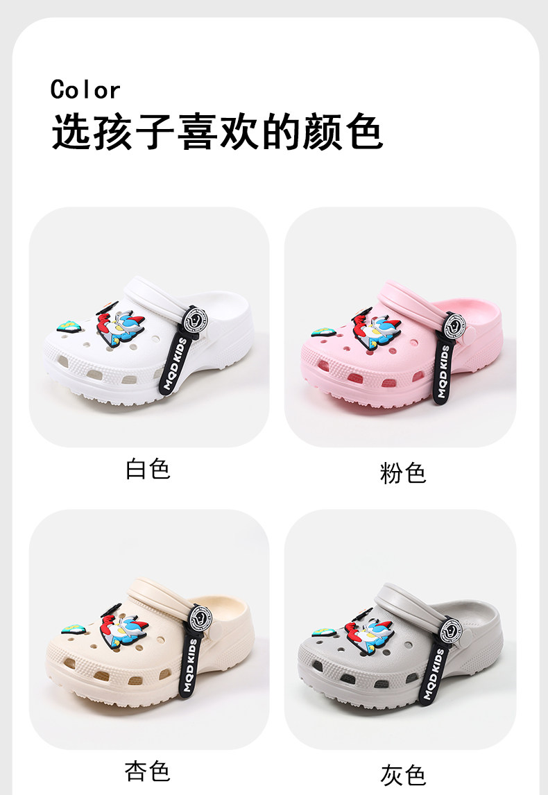 [Q]MQD儿童洞洞鞋男童凉鞋夏季新款男孩宝宝防滑浴室软底女童拖鞋 — 13