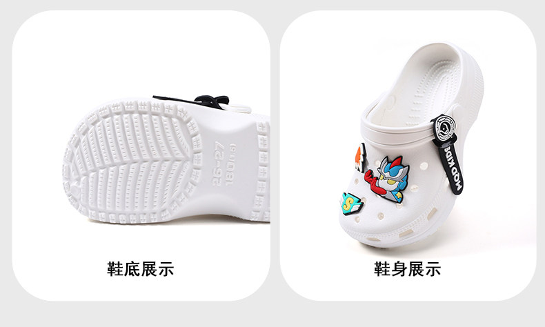 [Q]MQD儿童洞洞鞋男童凉鞋夏季新款男孩宝宝防滑浴室软底女童拖鞋 — 3