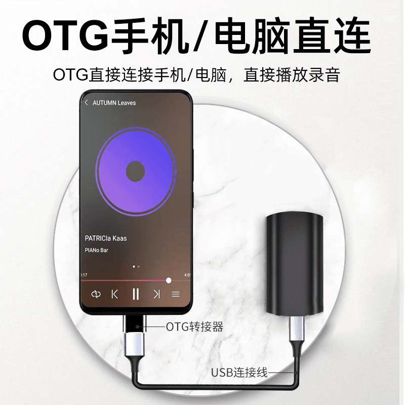 Jinzheng Portable Voice Recorder, Professional High-Definition Noise Reduction, Automatic Voice-Activated Listening Device, Ultra-Long Standby, for Lawyers