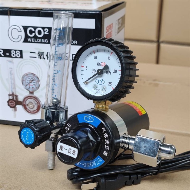 二氧化碳减压阀co2表压力表二保焊机气压表220V混合器加Y热节能36