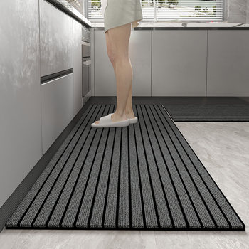 Full kitchen anti-slip mats, oil-absorbent, stain-resistant floor mats, large-size door mats, carpet anti-slip mats, can be cut
