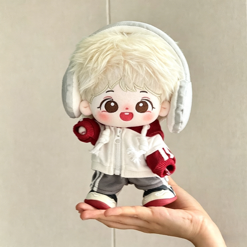 20cm Cotton Doll with Cute Celebrity Attributes, Plush Toy with Clothing Set, Fourth Generation Tf Family Figurine