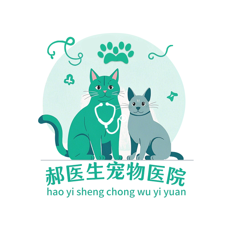 郝医生宠物医院的LOGO