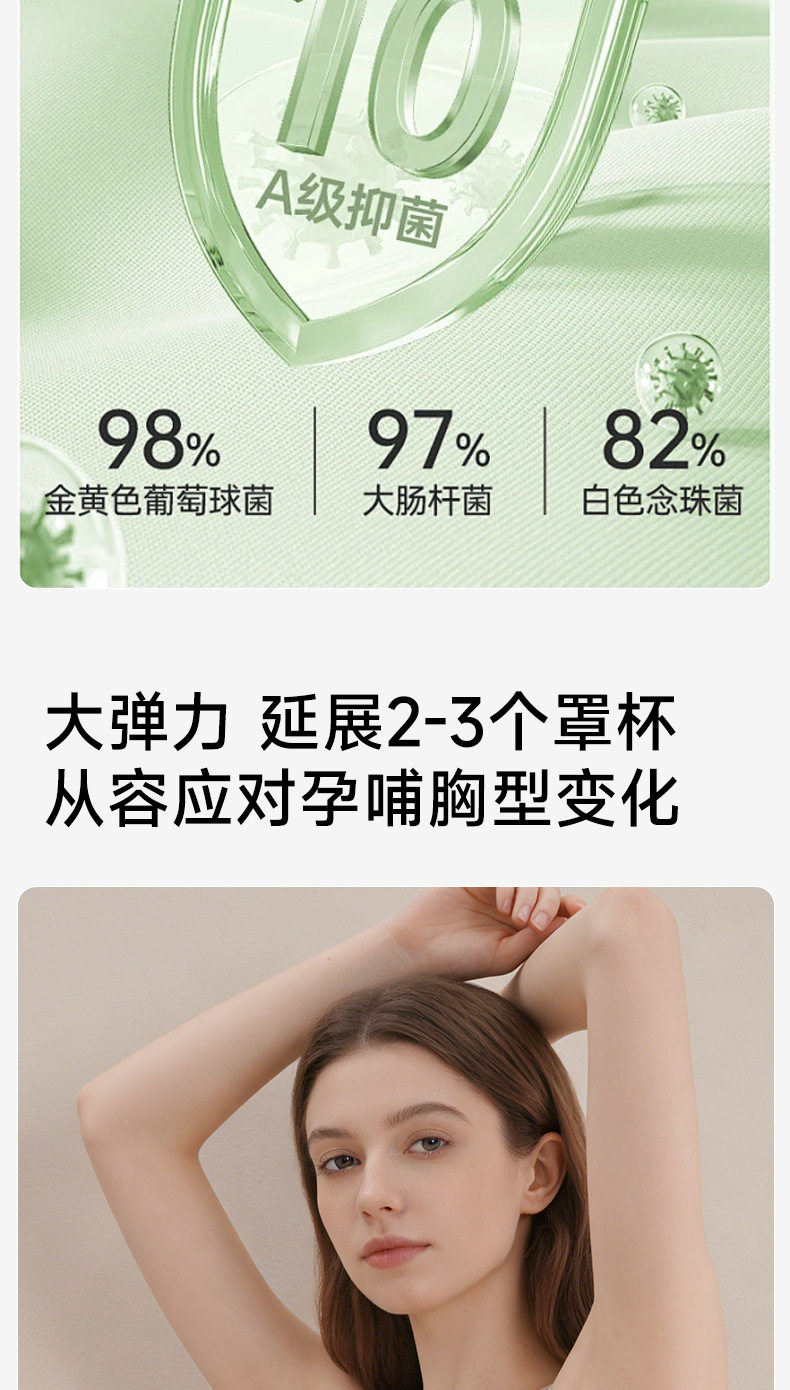 全棉哺乳内衣交叉式产后喂奶专用孕妇文胸背心式睡觉夜间胸罩 — 13