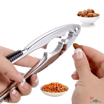 Stainless Steel 304 Thickened Walnut Cracker Household Hazelnut Pliers Black Walnut Clip Nut Hazelnut Dried Fruit Pliers Shelling Tool
