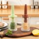 Oil brush silicone oil brush with bottle kitchen pancake barbecue baking food grade household high temperature resistant integrated oil brush bottle