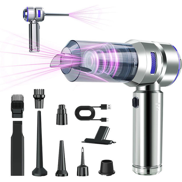 Car Vacuum Cleaner, Handheld, Small, Dual-Purpose for Car and Home Use, Wireless, Super Strong Suction, High Suction Power, In-Car Vacuum Cleaner