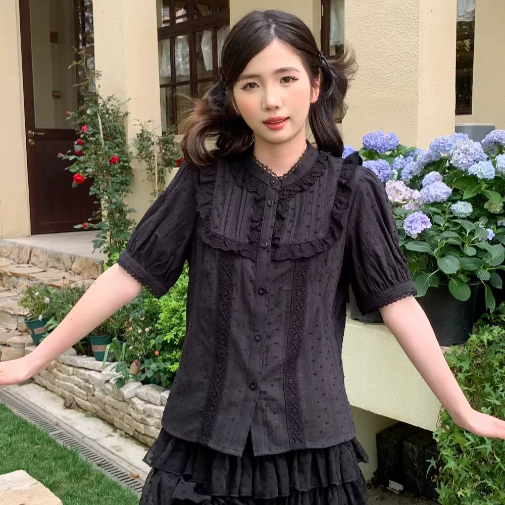 Cotton cute shirt, Lolita style