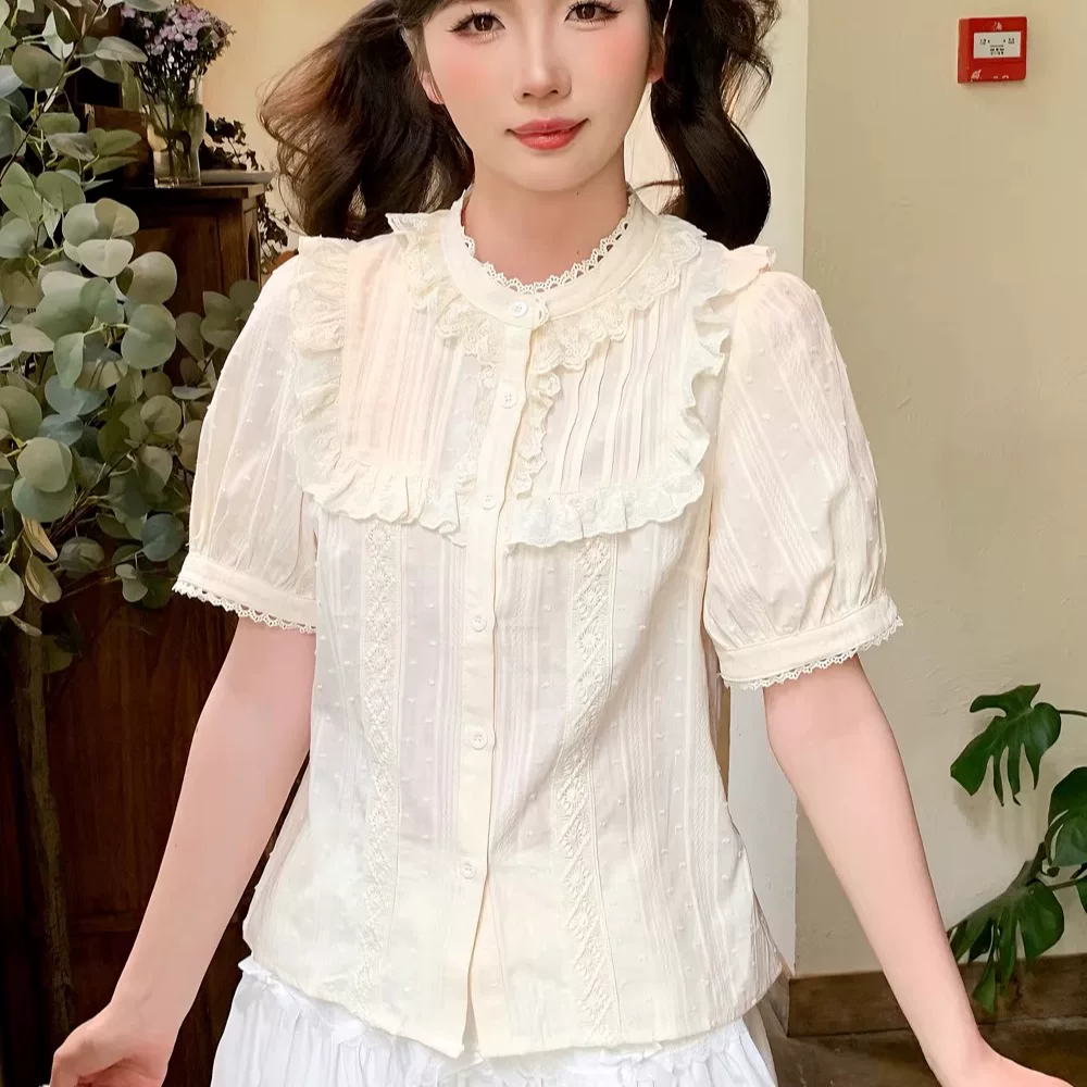 Cotton cute shirt, Lolita style