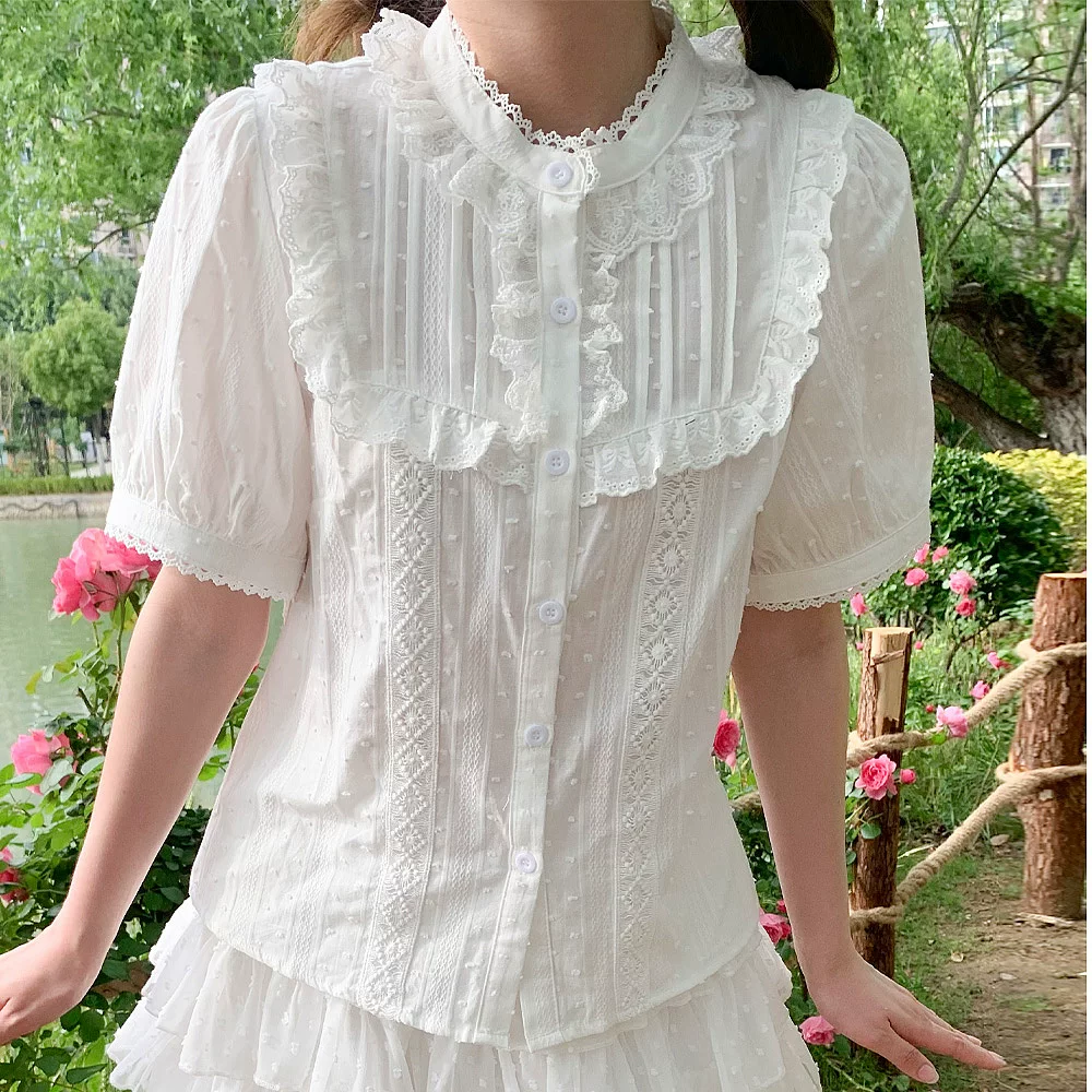 Cotton cute shirt, Lolita style