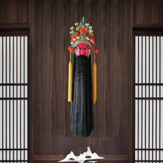 Five tiger generals new beijing yellow decoration hotel restaurant kindergarten campus face mask large pendant sichuan opera mask