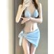 Swimsuit Female Mermaid Diamond Chain European and American Pure Lust Style Strap Triangle Bikini Three-Point Style ins Style Sexy Vacation Swimsuit