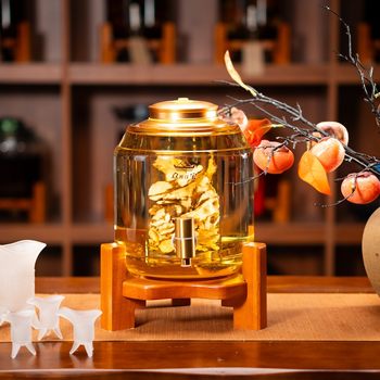 5l (contains 9 pounds of wine) thickened high-end high-borosilicate glazed glass with faucet for household wine bottles 02