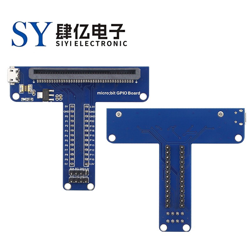 Micro:bit T型GPIO扩展板编程教学BBC micro:bit面包板实验转接板