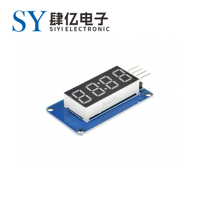 4位数码管显示模块 LED亮度可调 带时钟点 TM1637驱动 Arduino