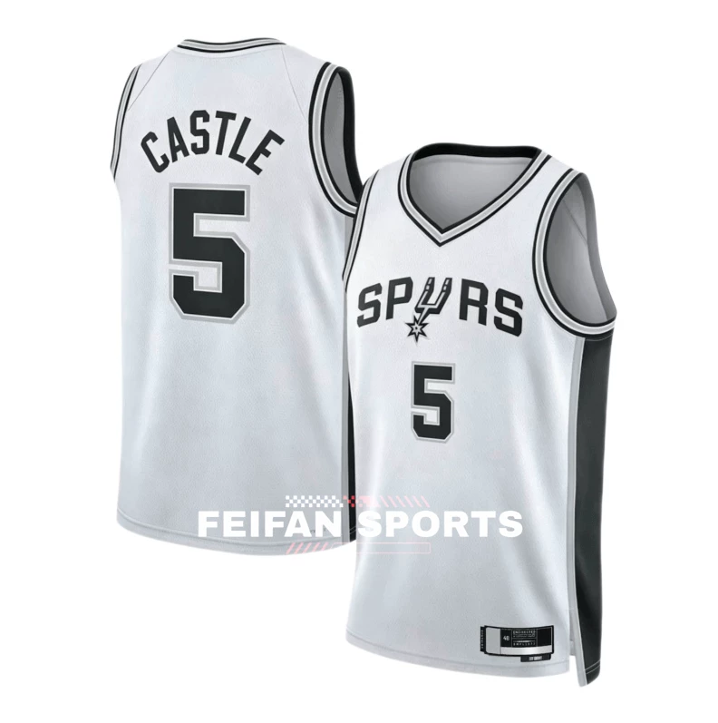Форма баскетболa Майки для мужчин и женщин Spurs №24 Ваssel Джерси №2 Дилан Харпер 5 Castle City Edition