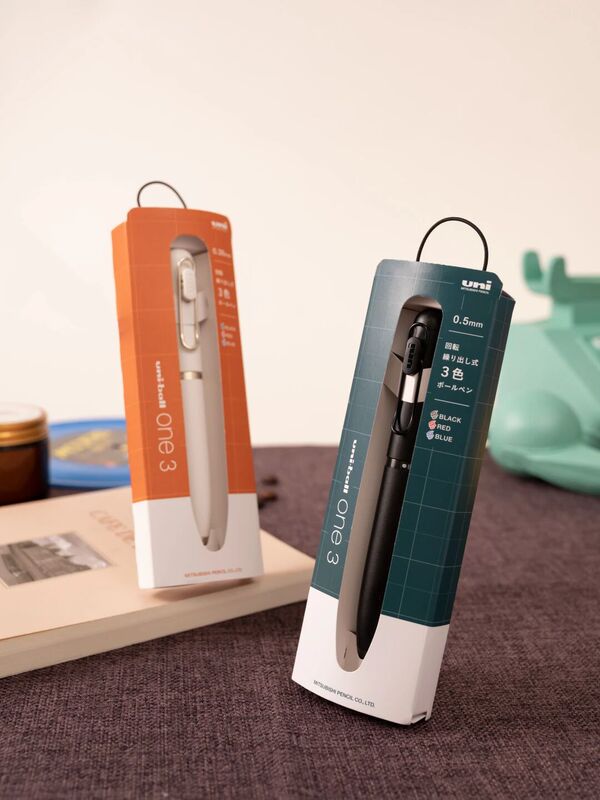 Japan's Mitsubishi Uniball 3 Mini Multi-Functional 3-Color Modular Pen, Gel Pen, Multi-Color Pen in One
