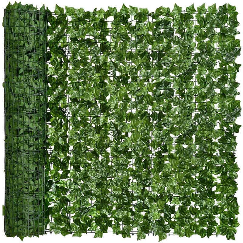 Artificial Green Plants, Faux Ivy Privacy Fence, Climbing Vines, Outdoor Decoration, Fake Greenery for Courtyard and Balcony Screening