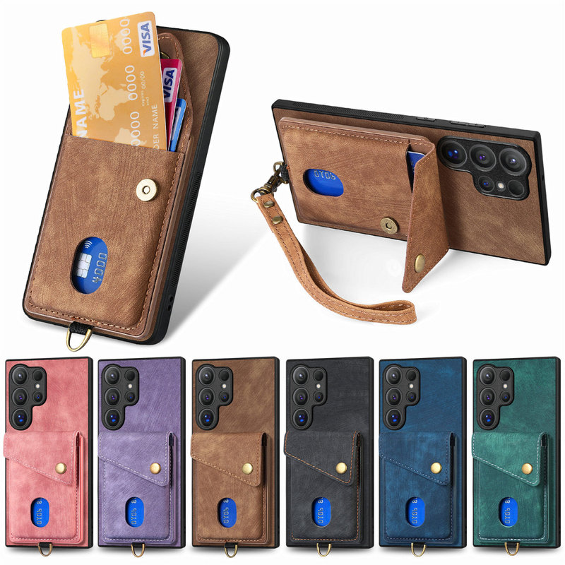 Simple and Practical Card Holder Case Suitable for S26 Ultra Samsung S25 Phone Case S26+ with Stand S23 Fe Can Insert Cards S26 Holds Cards S22P for Men S24 Plus Creative and Personalized S25 with Stand